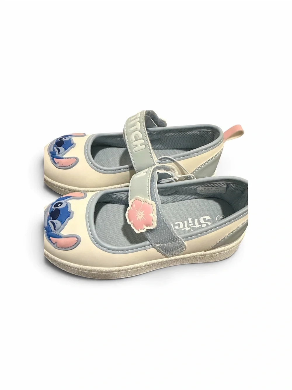 Stitch Kids Dress Shoes in Cream and Pink